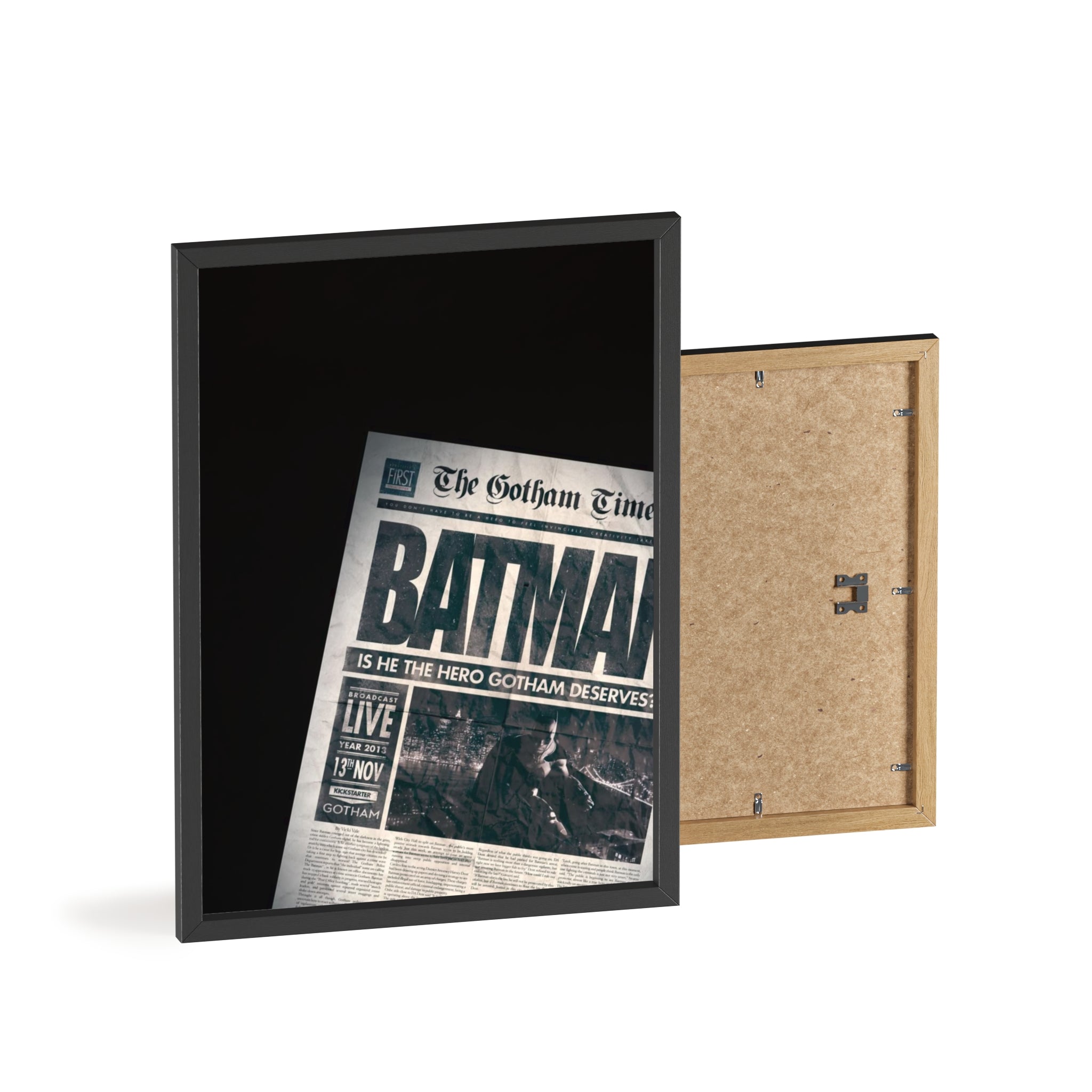 Batman Newspaper Poster